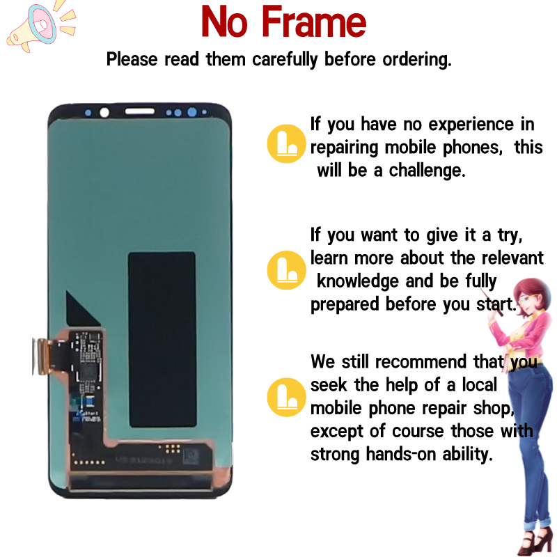 6.2 "Originele G965F Lcd Voor Samsung Galaxy S9 Plus Lcd Touch Screen Digitizer G965 G965U SM-G965F/Ds geen Frame Assembly