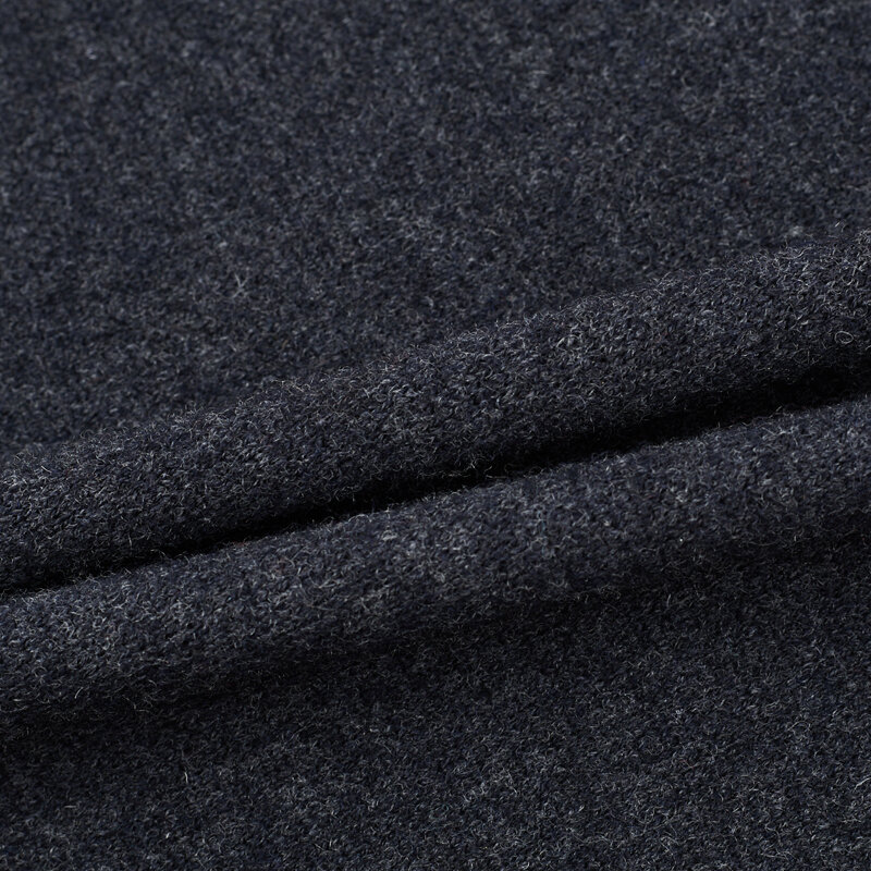 100% wełniany sweter męska odzież wierzchnia Baseball Collar Business Casual list Zipper jesień gruba dzianina sweter dla mężczyzn