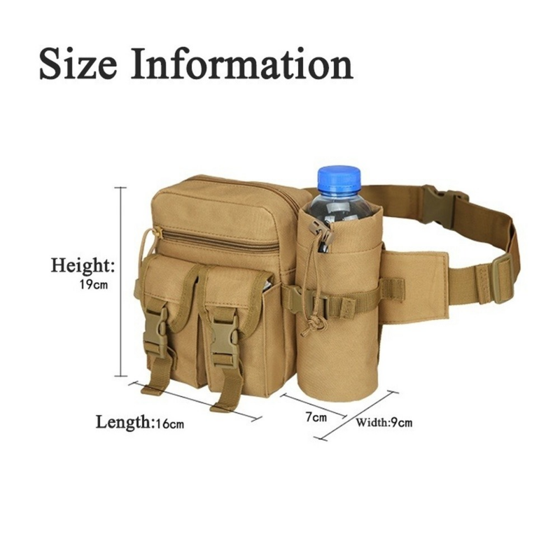 Tactical Casual Fanny Waterproof Pouch Waist Bag Packs Outdoor Military Bag Hunting Bags Tactical Wallet Waist Packs