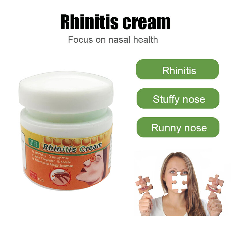Ungüento de nariz con ingredientes naturales, eficaz para aliviar dolores de cabeza, rinitis y Sinusitis, crema de nariz para el cuidado de la salud