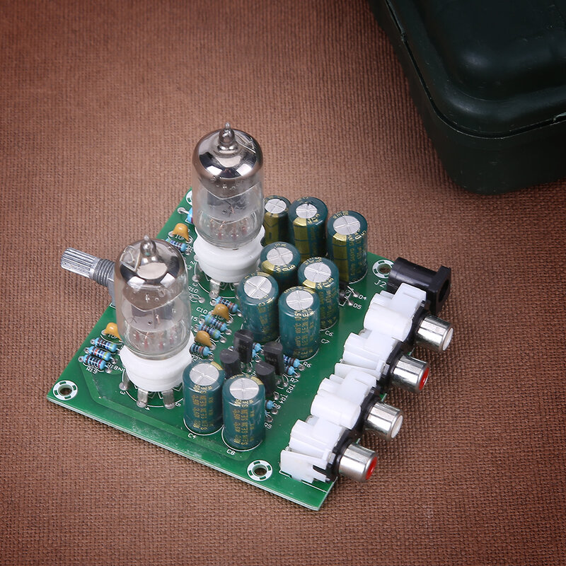 6J1 Hifi สเตอริโออิเล็กทรอนิกส์หลอด Preamplifier Board สำเร็จรูป Preamp เครื่องขยายเสียง