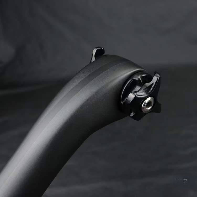 Tija de sillín de carbono para bicicleta de montaña, longitud de 27,2/30,8/31,6mm, tubo de asiento, piezas de bicicleta, color negro mate, S/350/400mm