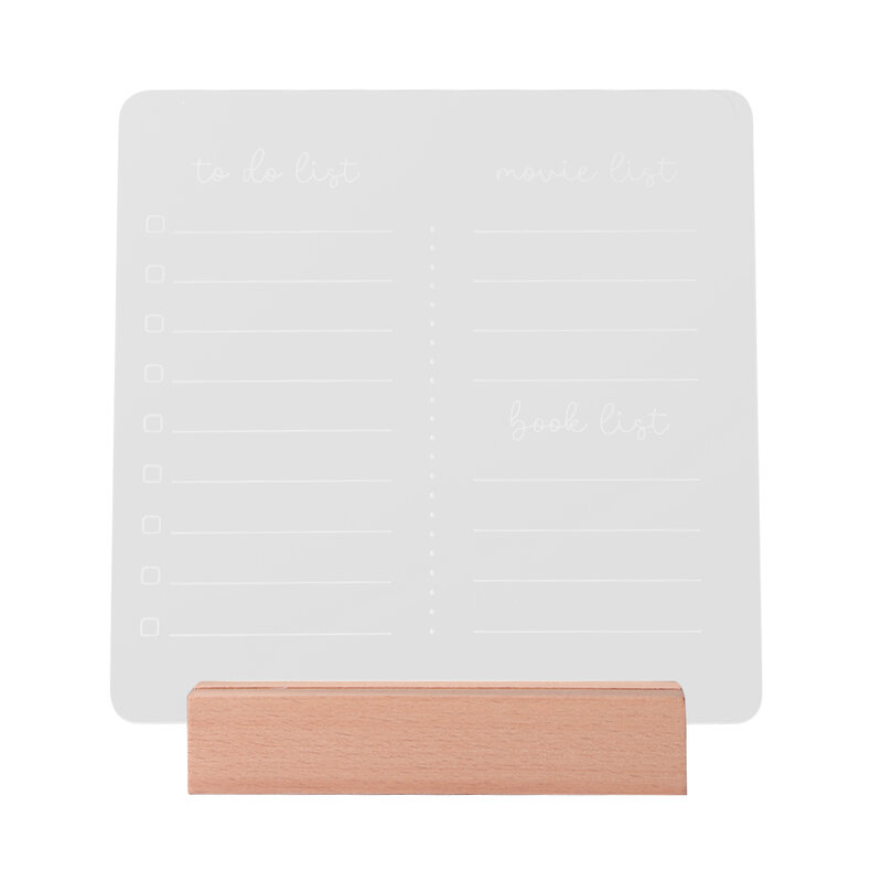 Panneau de notes avec moniteur en acrylique, pour Note autocollante, Transparent, alimenté par USB, décoration de bureau, papeterie cadeau