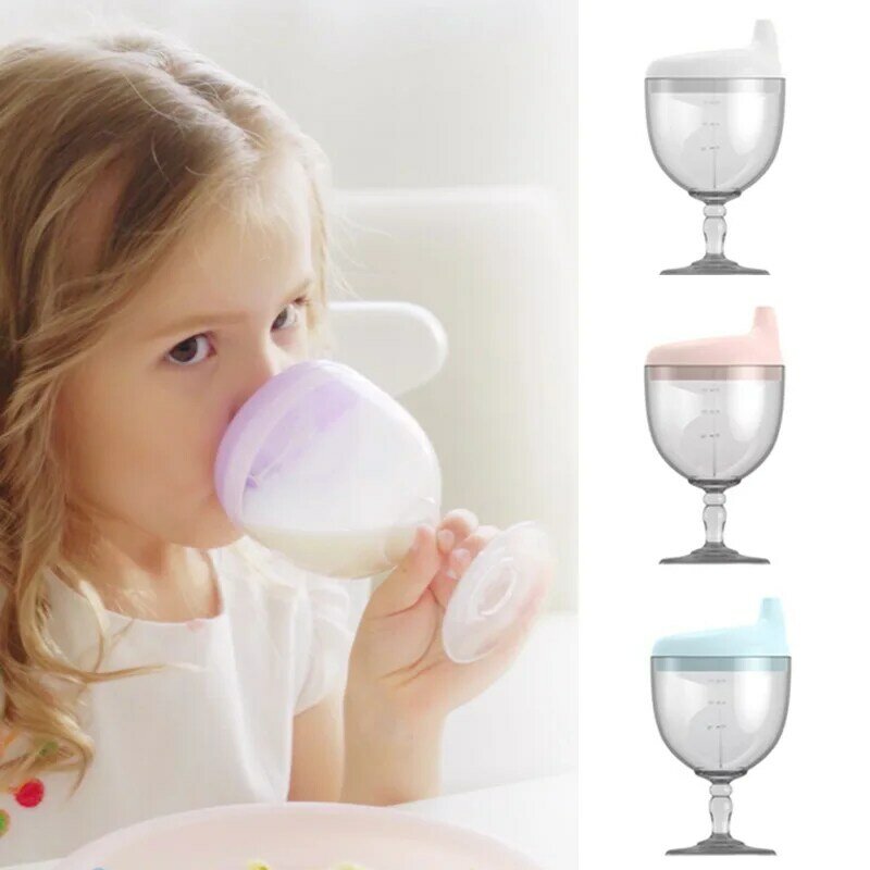 เด็กดื่มถ้วยนมทารกกระบอกน้ำรั่ว-หลักฐานน้ำขวดนม BPA ฟรีขวดอาหารเสริมของขวัญเด็ก