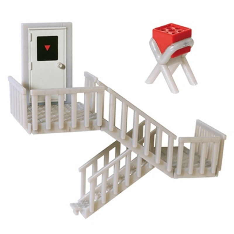 EPOCH-cápsula de Tarlin Gashapon de juguete para niños, escalera de Escape de emergencia, imán de nevera, modelo de decoración, regalo para niños