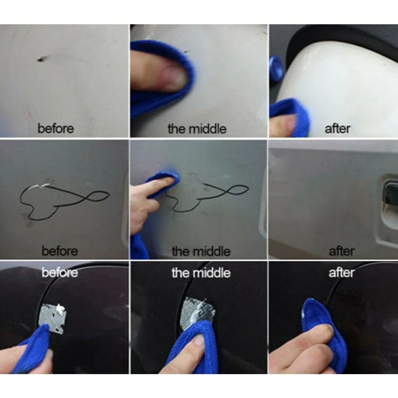 100g carro veículo pintura cuidados removedor de riscos restorer agente de reparo com toalha ferramenta manutenção cuidados pintura polir exterior do carro