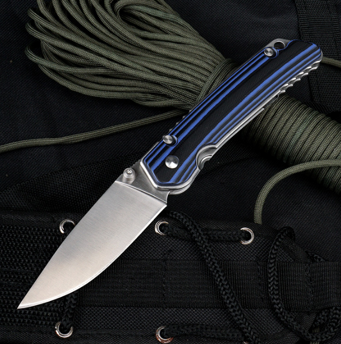 D2 Blade-cuchillo plegable táctico para exteriores, navaja militar de bolsillo con mango G10, multifuncional, para supervivencia y acampada, EDC Tool-BY88, novedad