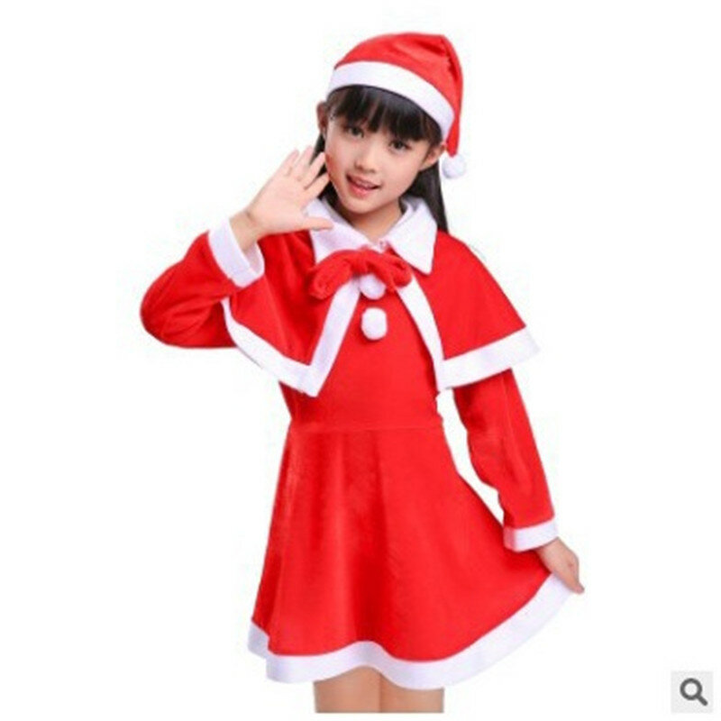 سانتا كلوز تأثيري حلي مجموعة للأطفال ، ملابس عيد الميلاد الحمراء ، فستان حفلة عيد الميلاد للبنين والبنات ، السنة الجديدة ، والأطفال