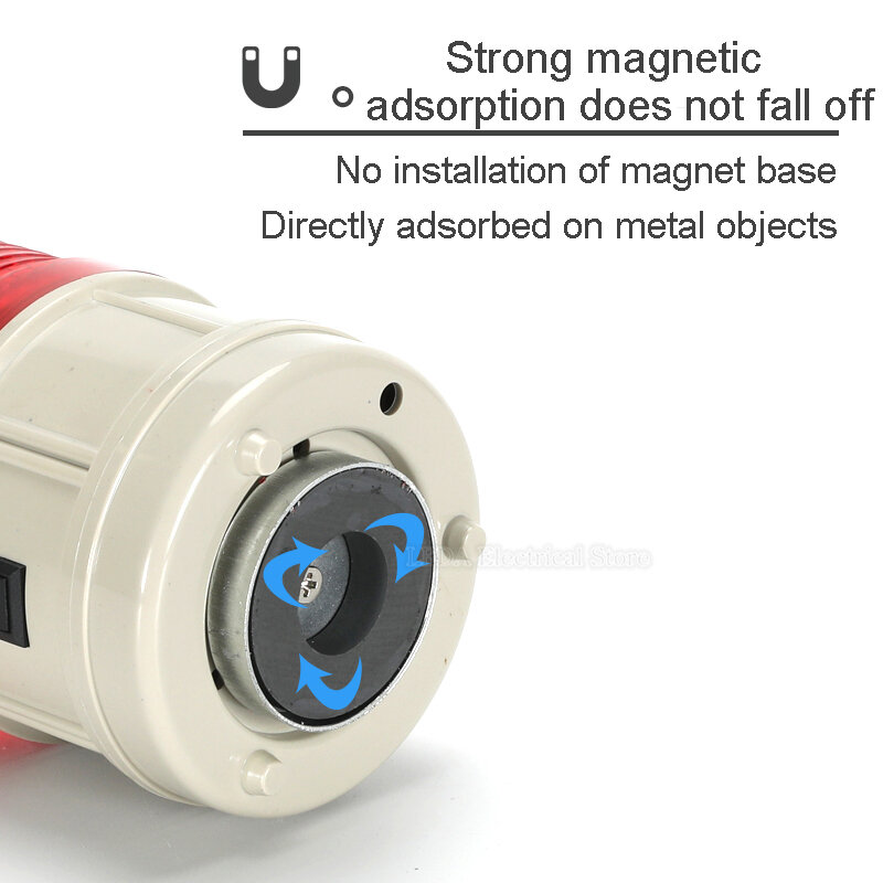 1 szt. N-5088 magnes podstawa montażowa nr 5 sucha bateria lampka  ostrzegawcza, stroboskop LED sygnalizacja pocztowa lampa alarmowa N-5088J /  Profesjonalne światła