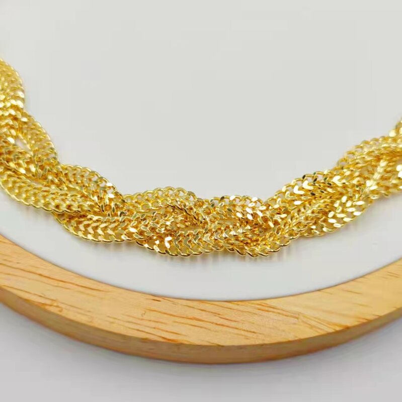 Dubai Set Perhiasan Berlapis Perak Wanita Liontin Kalung Mode Nigeria Pernikahan Afrika Kristal Gaun Pengantin Perhiasan Set