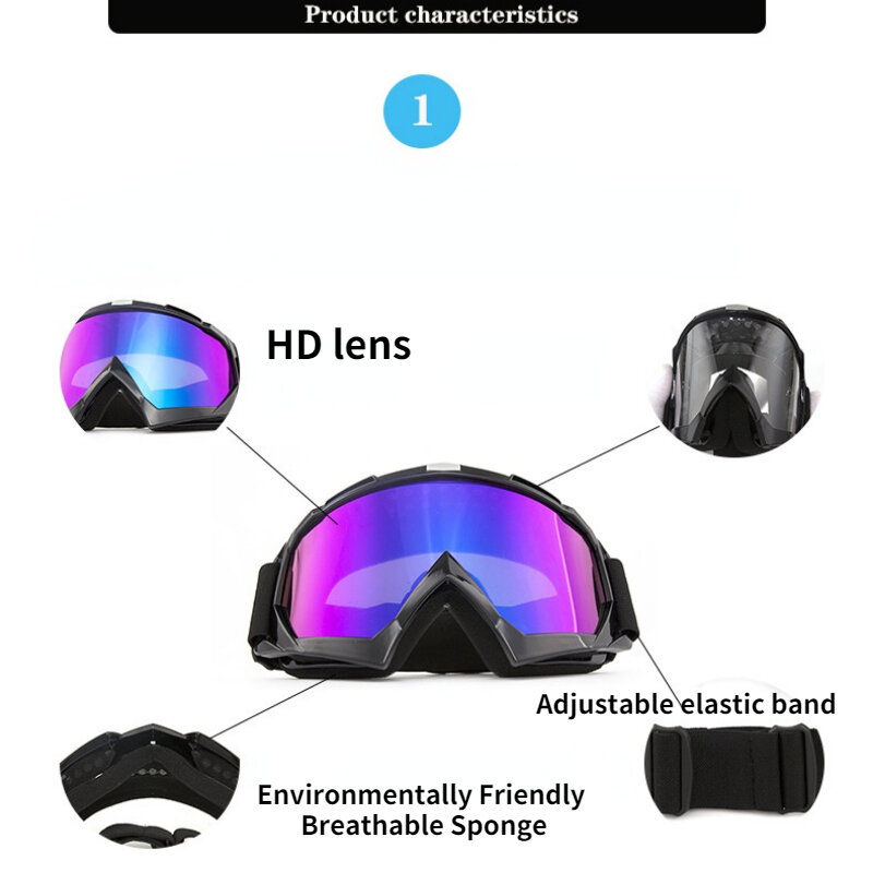 Gafas de esquí Unisex, a prueba de viento, para Snowboard, deportes al aire libre, carreras, montar