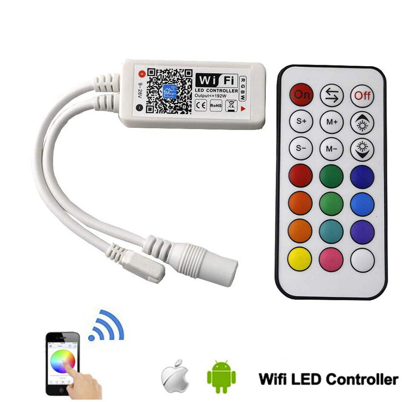 Контроллер Wi-Fi для светодиодной ленты, 5-24 В