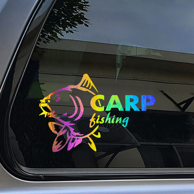 Adesivi per Auto carpa pesca divertente riflettente corpo finestra paraurti adesivo decalcomania in vinile impermeabile accessori Auto