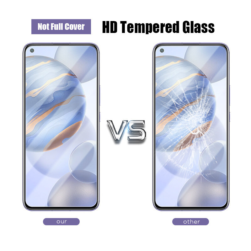 4PCS Protective Glass for Honor 8X 9 10 30 50 Lite 20 Pro Tempered Glass for Honor 9X 10i 20i 30i Premium Glass
