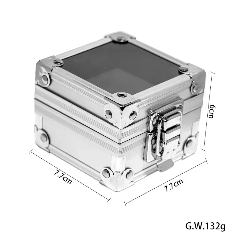 25 Holes Nail Drill Grinding Bit Holder Box Display Storage Container Nail Polishing Head Stand Metal Organizer Case