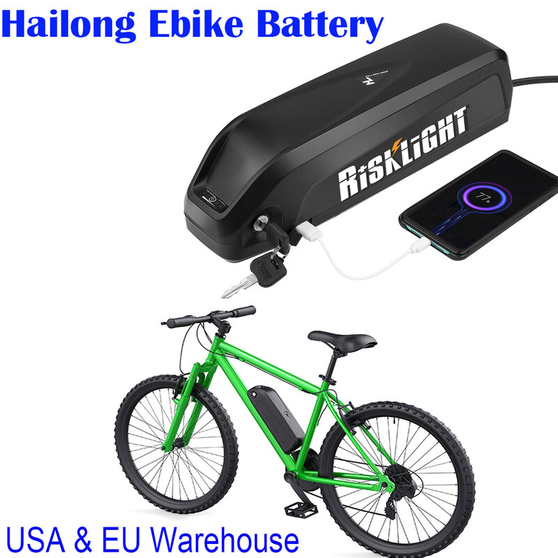 Hailong-リチウムイオンバッテリー48 v,20ah,15ah,36v,bafang電動自転車モーター用750w,1000w,500w,350w