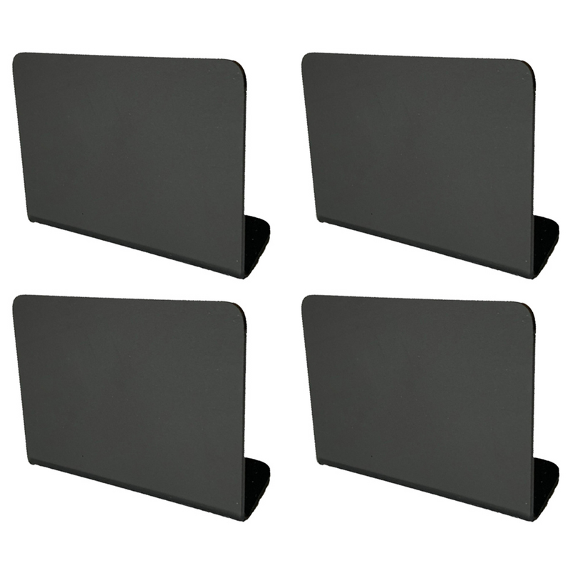4個スモール黒板ディスプレイアクリルマットミニ黒板パーティーのためにデコレーション