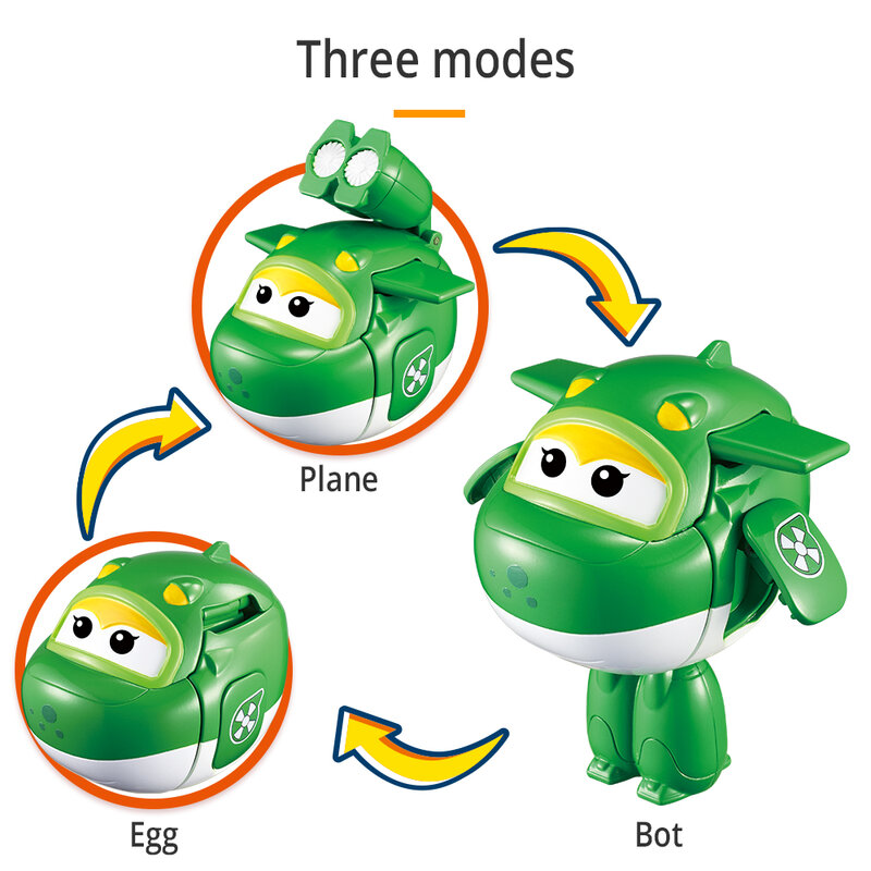 Super Wings Robot Eggs trasformazione uovo giocattolo catapulta Mini Mira aerei deformazione aereo Action Figures giocattolo regali per bambini