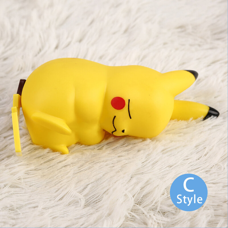Lámpara de noche LED de Pikachu Kawaii, diseño creativo de Pokemon, decoración para dormitorio, sala de estar, juguetes para niños, regalo de cumpleaños