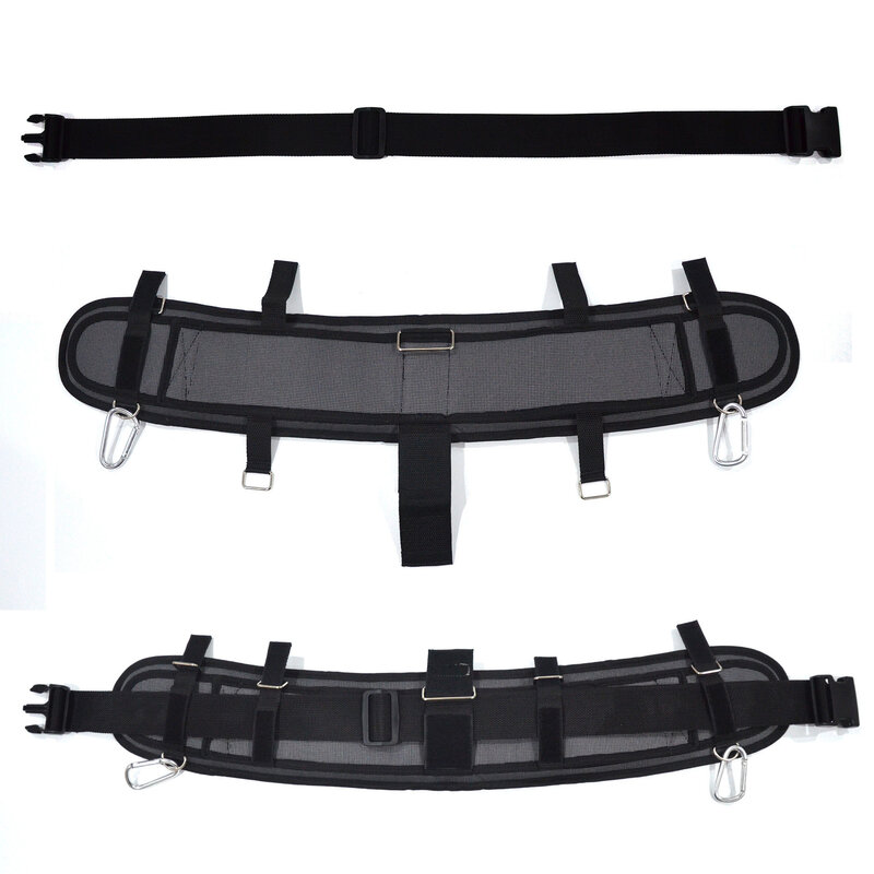Cinturón de cintura para electricista, herramienta acolchada, resistente y ajustable para bricolaje, carpintero, Joiner, reduce el peso de la cintura