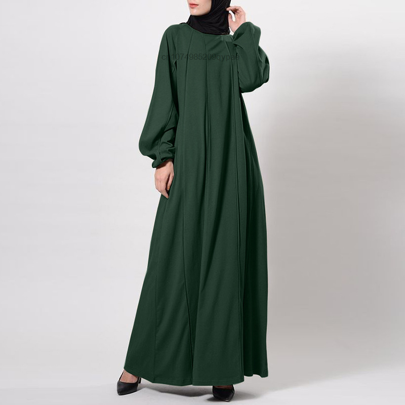 Novo abaya kimono combinando muçulmano conjunto ramadan abayas para as mulheres dubai turquia vestido interior hijab africano islam roupas jilbab