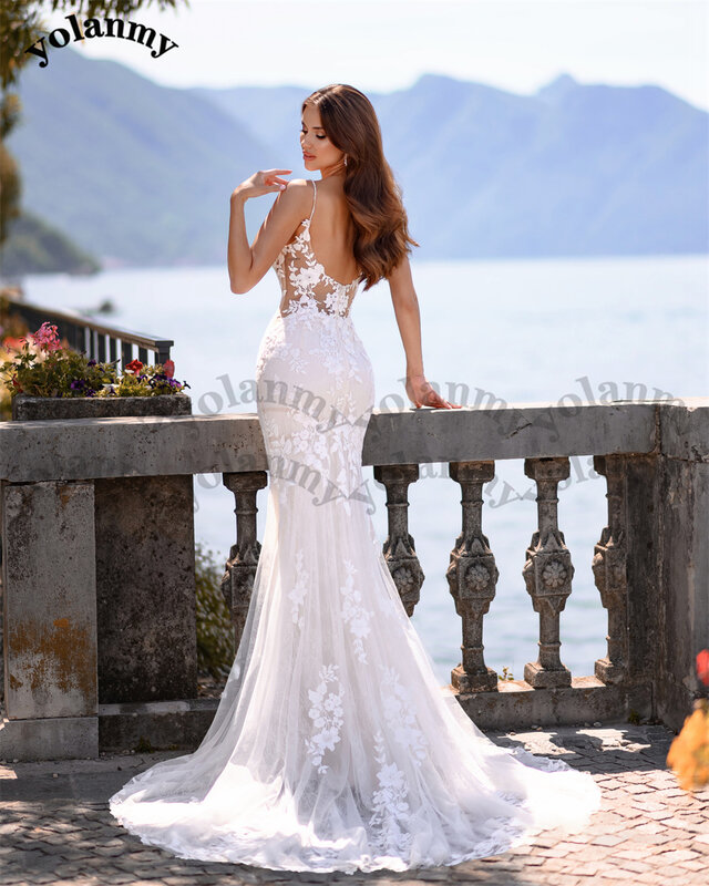 Yoranmy – 4 robes De mariée style bohème pour femmes, tenue De mariage style sirène, collection 2023