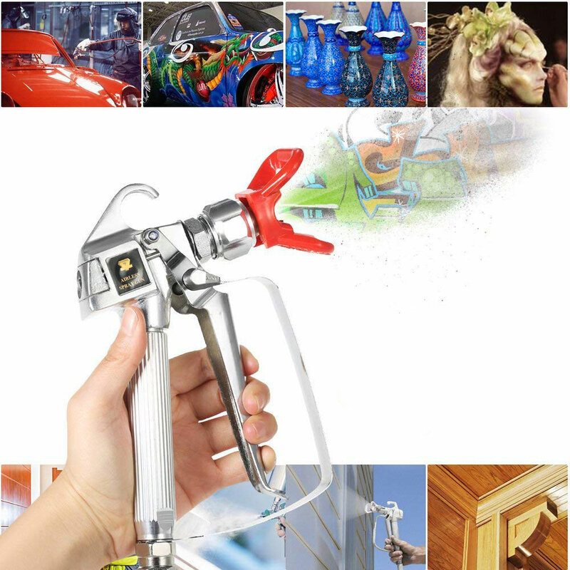 High Pressure Airless Paint Spray Gun With 517 Spray Tip Airless Paints Sprayers Gun Spraying Machine With Nozzle Seat Guar