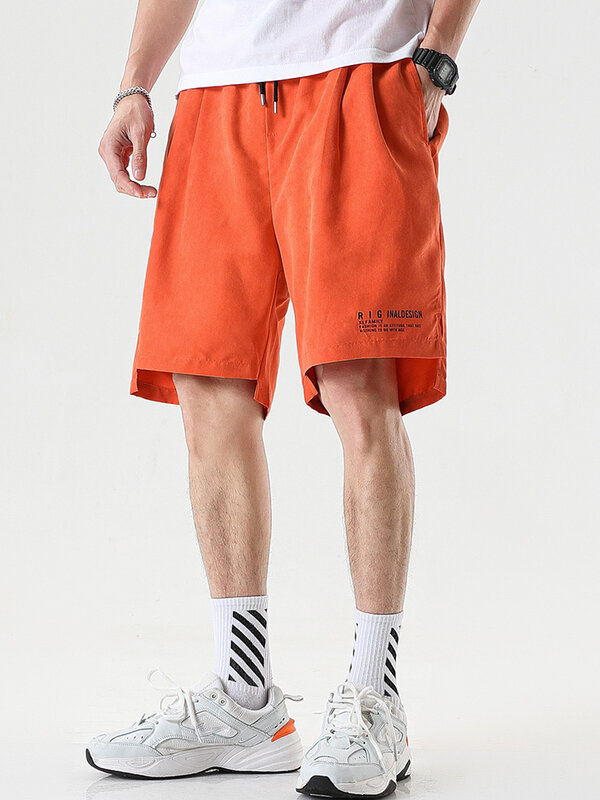 Verão hip hop baggy shorts homens 2022 nova moda streetwear cordão jogger calças curtas casuais plus size 6xl 7xl 8xl