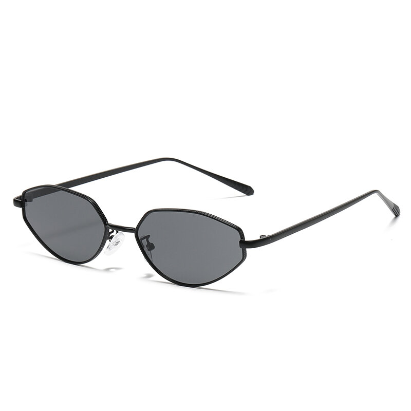 Steampunk البيضاوي النظارات الشمسية النساء الفاخرة مثلث فاسق القط العين نظارات شمسية الرجال UV400 لامعة ظلال UV400 نظارات صغيرة نظارات 2022