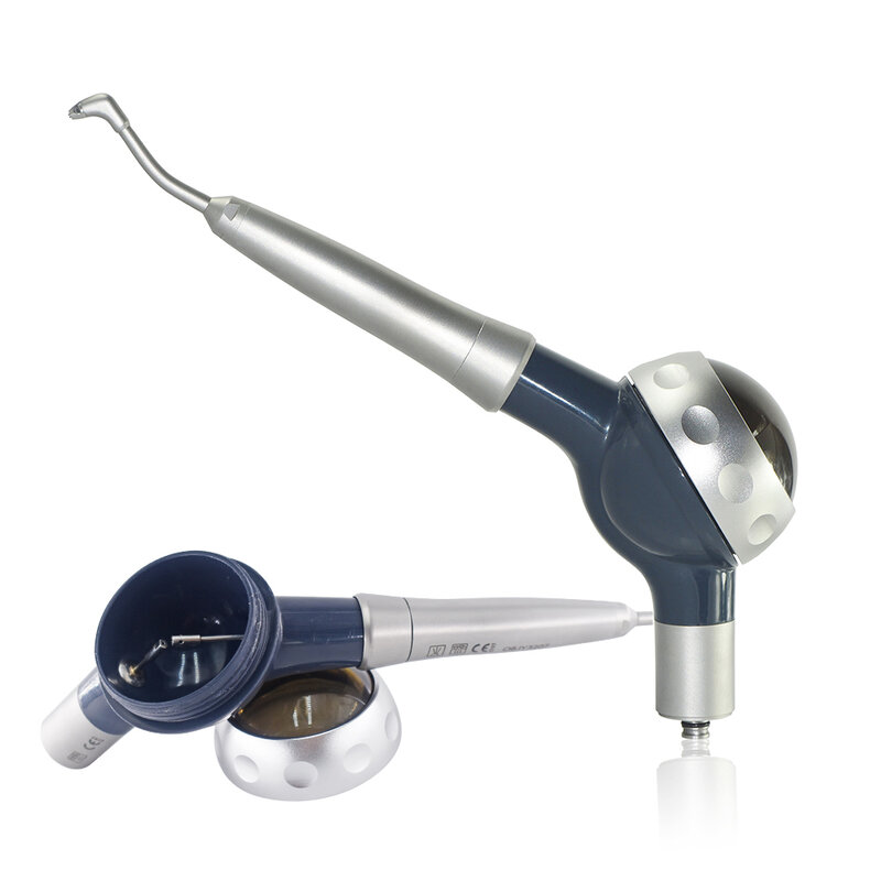 Dental ar jateamento gunSandblaster Air Flow higiene oral polidor jato 360 ° rotação turbina handpiece