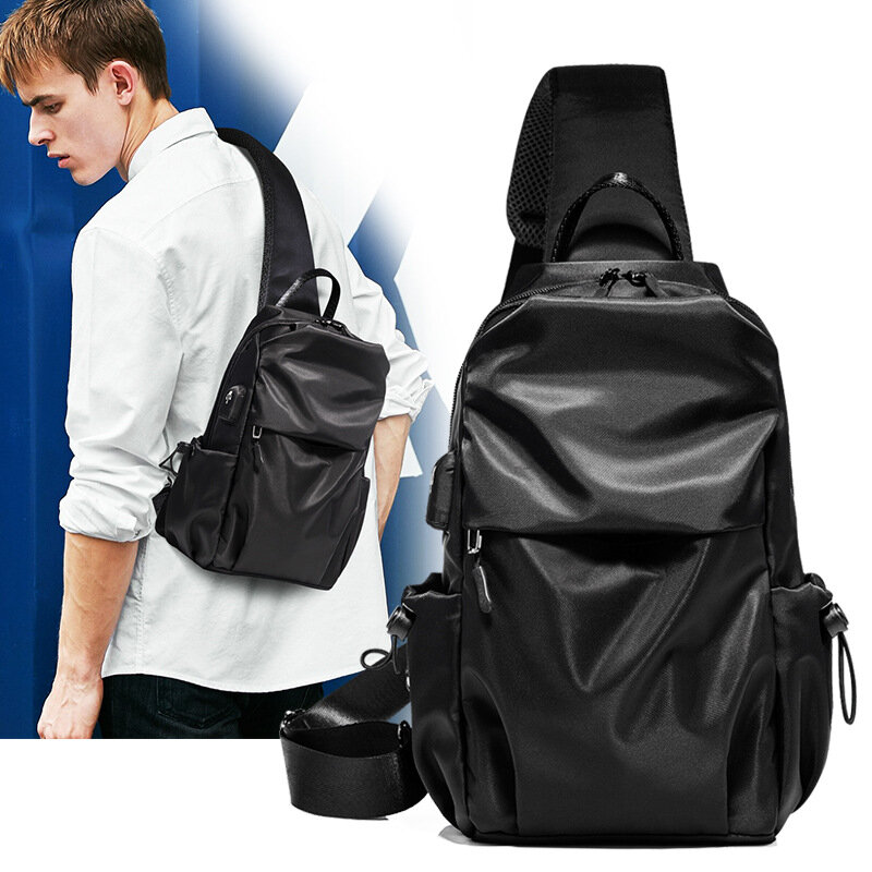 TANGCOOL – sac à bandoulière de poitrine chargeur USB, petit sac à dos pour téléphone d'affaires, vente en gros, sac de taille pour cyclisme, Oxford, nouveau