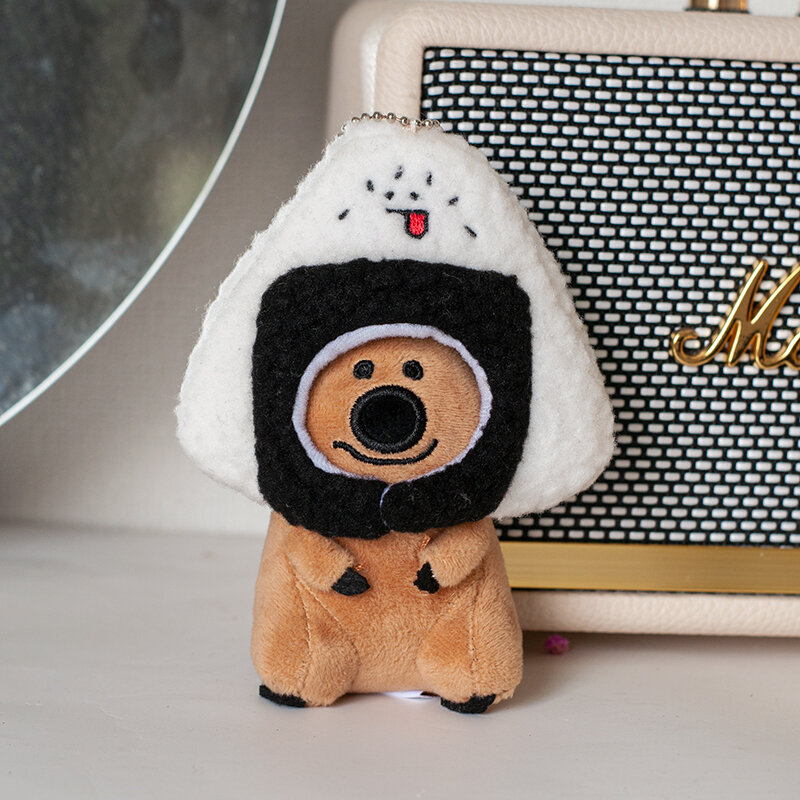 12cm caqui urso boneca headdress capa boneca diy artesanal brinquedo criativo roupas para cultivar hands-on capacidade crianças surpresa