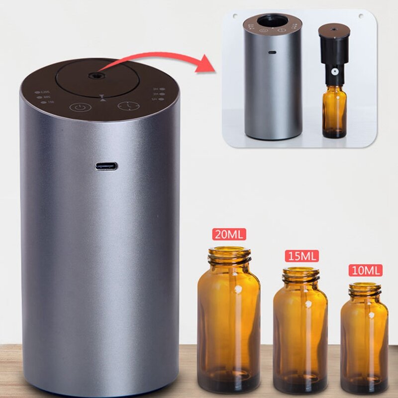 Difusor de aceite esencial para coche, ambientador de Aroma sin agua, USB, nebulizador de aromaterapia automático recargable para Yoga en casa