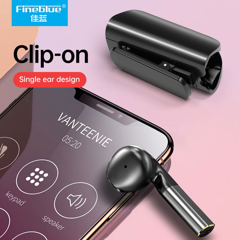 Fineblue – écouteurs sans fil Bluetooth 5.1 F5 Pro, oreillettes mains libres avec commande tactile, casque à Clip F920