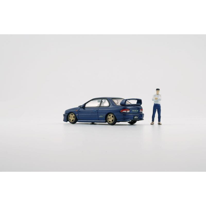 Modelo de coche en miniatura modelo BM 1:64 Initial D Impreza WRX CG8 Fujiwara Bunta Fingure Alloy Diorama, Colección, juguetes en Stock