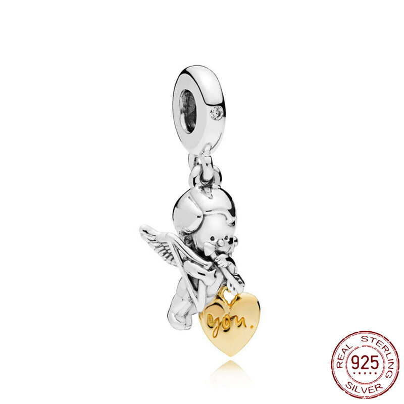 Baru 925 Sterling Silver Heart Mom Family Dangle Dream Catcher Beads Charm Fit Original Pandora Gelang untuk Wanita DIY Perhiasan