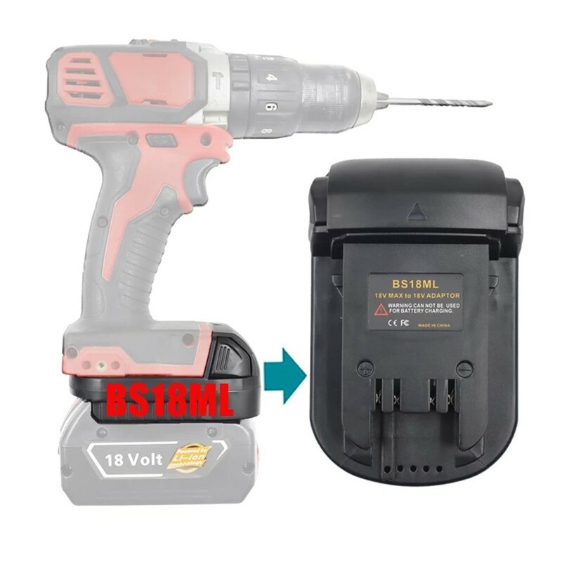 BS18ML Adapter Converter For Bosch 18V Li-ion Battery To Milwaukee M18 Lithium Cordless Electrical Power Tool Home Tool