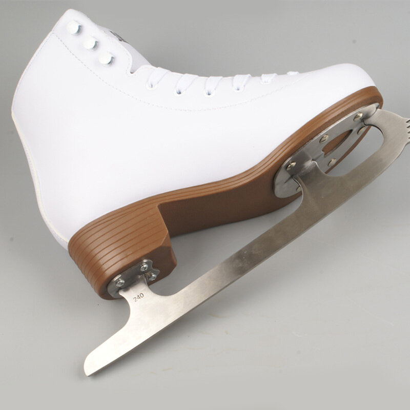 Zapatos de patinaje sobre hielo para hombre y mujer, zapatillas cómodas con hoja de hielo, de PVC, seguras y cálidas, impermeables, para principiantes, 2022