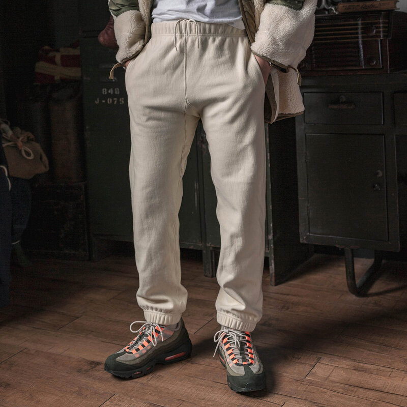 Bronson อเมริกันสไตล์กางเกงจ๊อกกิ้ง1950S ชายกีฬากางเกงขายาวสีทึบ