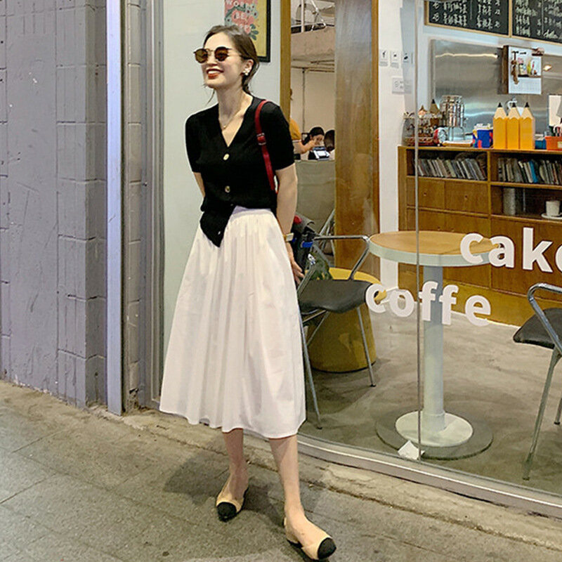 2022 sommer Hong Kong stil anzug frauen chic zwei-stück anzug rock mode elegante büro dame lange fähigkeiten für frauen weiß kleid
