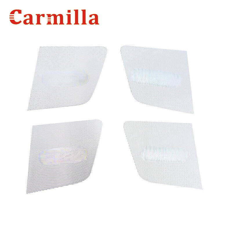 Carmilla Car Interior Inner Door Bowl Decoration Cover Door Protection Trim Sticker for Ford Fiesta 2009 - 2014 Accessories