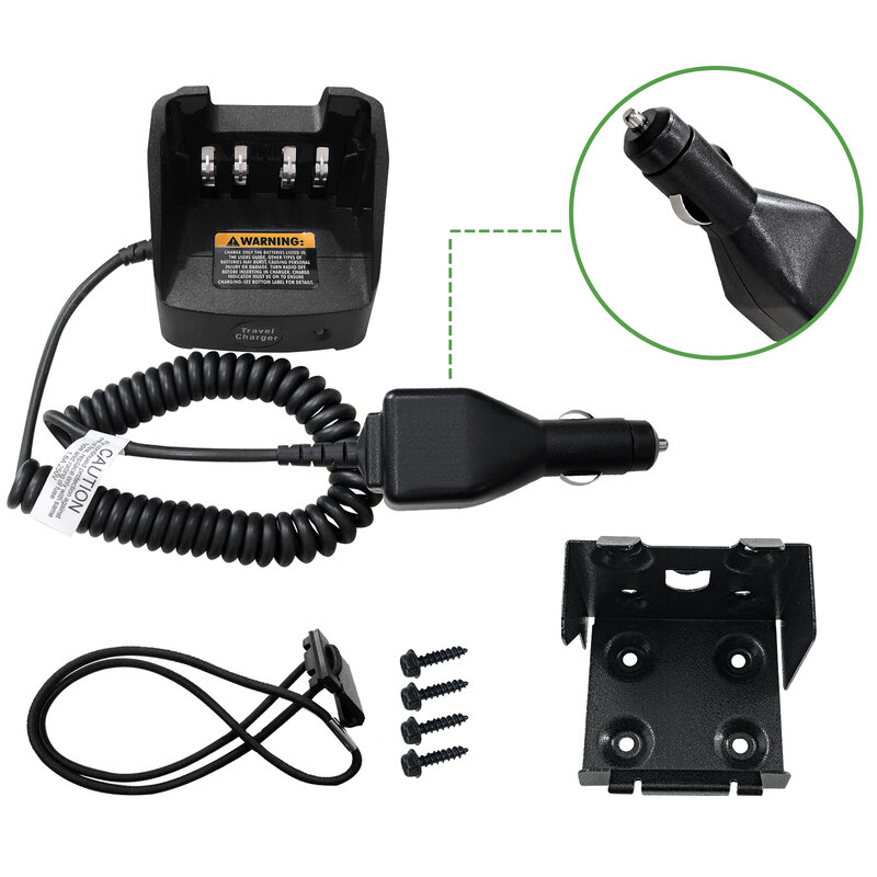 NNTN8525 Travel Car Charger Voor DP4800 DP4801 APX4000 XPR3500 XPR6350 XPR6550 Twee Manier Radio RLN6433