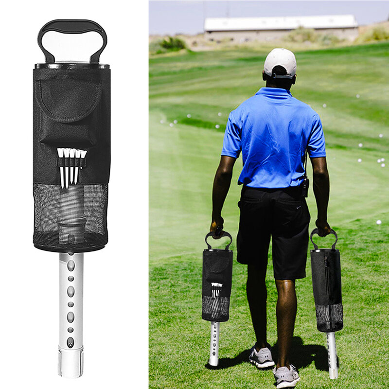 Saco de bola de golfe retriever grande capacidade pode armazenar 70 bolas de golfe portátil saco de bola de golfe liga de alumínio acessórios de golfe