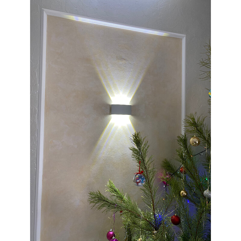Lámpara LED de pared impermeable para exteriores, candelabros de aluminio para jardín, pasillo, porche, dormitorio y sala de estar