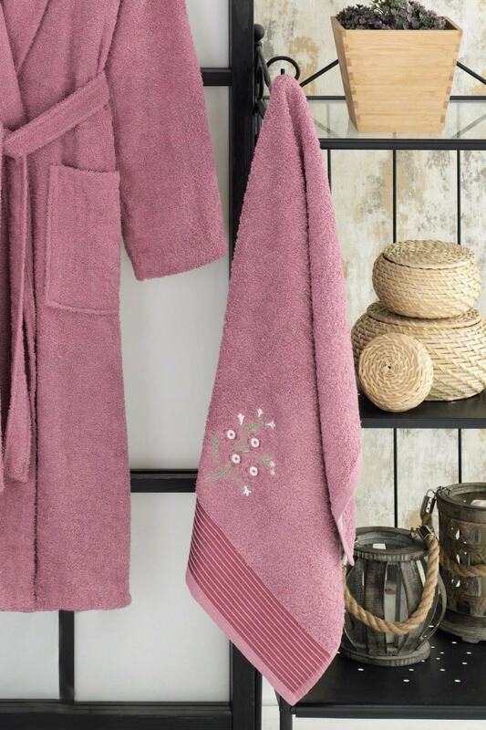 Handtuch Bademantel Set von 2-Bad Handtücher, Hotel Bademäntel, Hand und Gesicht Handtücher, 100% Baumwolle, bad Produkte
