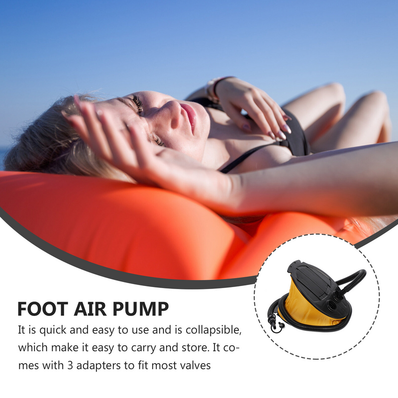 Fuelle-Inflador de pie, bomba de aire para acampar, cama de aire para dormir, colchoneta de pelota de Yoga, colchón