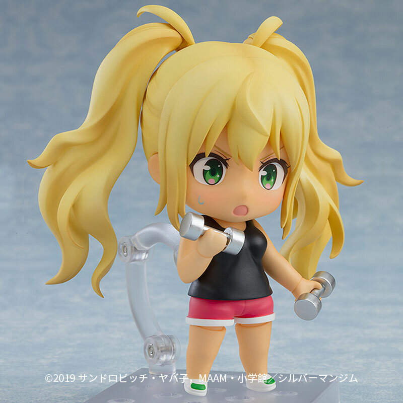 Original GSC 1278 Figures Anime Peripherals Sakura Hibiki Sweat! Fitness Girl Q Version Toys Birthday Gifts Collectibles Model