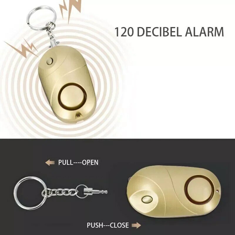 Porte-clés de poche Anti-vol 130db, alarme personnelle en forme d'œuf, sport de plein air, auto-défense, SOS, outils de sécurité d'urgence, offre spéciale