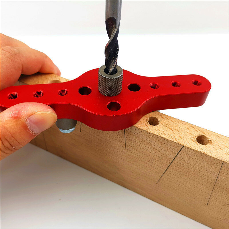 6/8/10mm Vertical Pocket Hole Jig Woodworking Doweling Jig Self Centering Drill Guide Kit Locator Hole Puncher Carpentry Tool