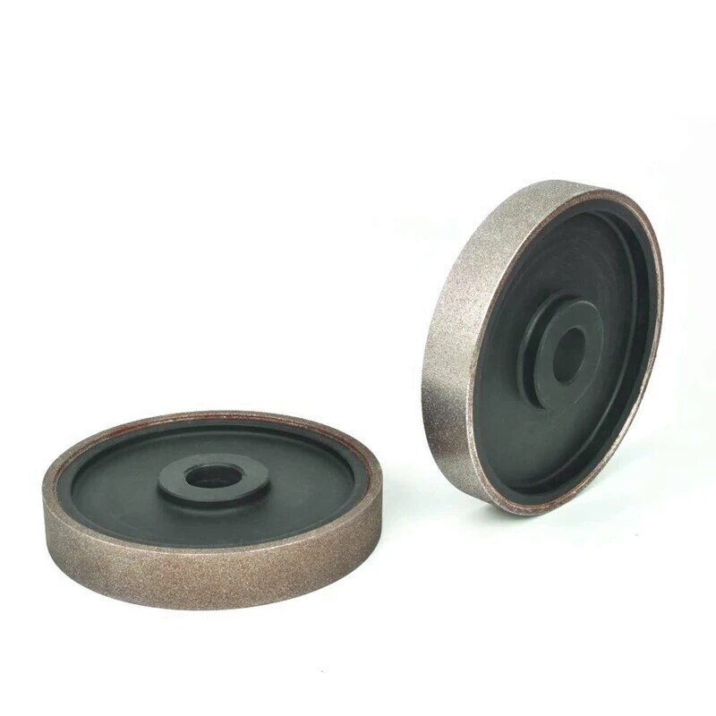 2Pcs Diamond Lapidary Jewelry Grinding Wheel With 1Inch Arbor Hole (For Gem Granite Glass Stone Marble)-800 & 400